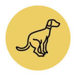 The icon representing dog potty services