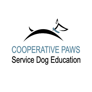 Cooperative Paws Service Dog Education Logo.