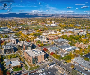 A picture of the town of Fort Collins in Northern Colorado.